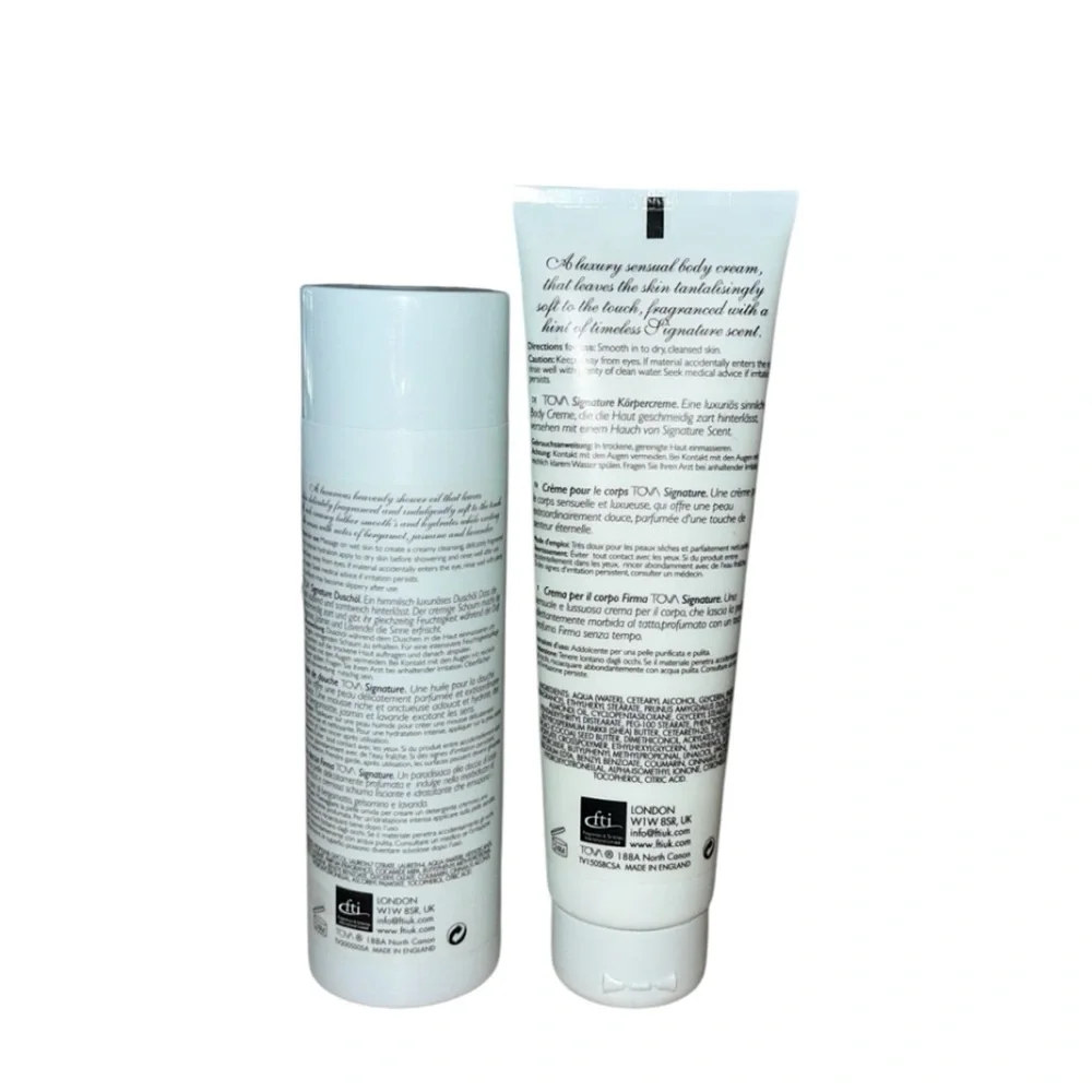 Tova Beverly Hills Signature Luxe Body Cream 5.1‎ Oz & Luxury Shower Oil 6.8 Oz
